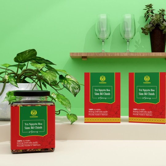 Trà nguyên hoa Sâm Bố Chính V-Ginseng 50gr